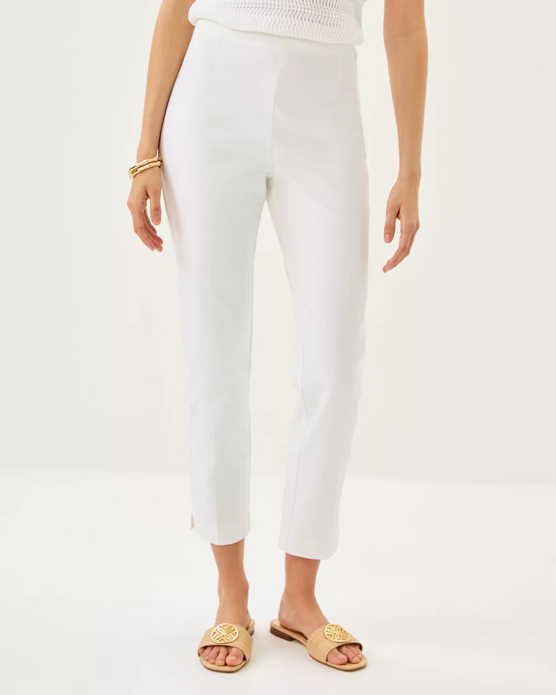 The "Resort White" Nancee Crop Pant by Lilly Pulitzer