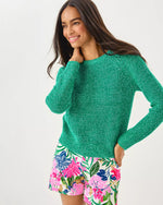 The "Kitts Green Marl" Belgrave Sweater by Lilly Pulitzer