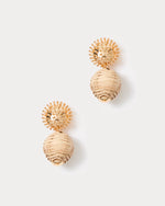 The "Summer Shorelines" Wicker Earrings by Lilly Pulitzer