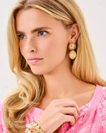 The "Summer Shorelines" Wicker Earrings by Lilly Pulitzer