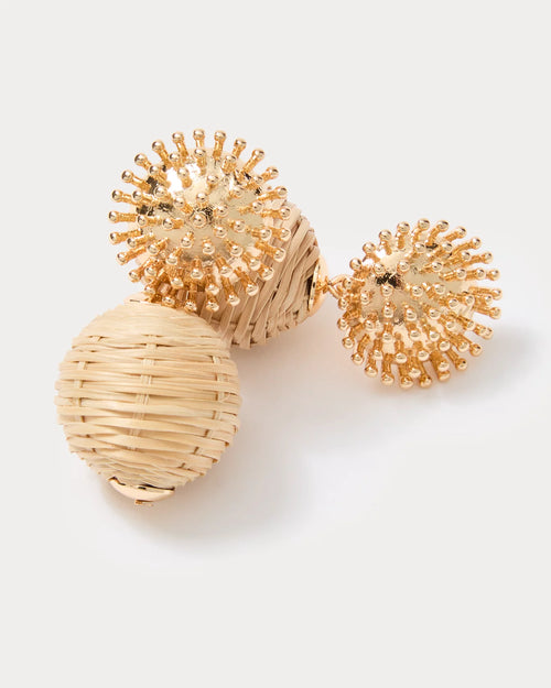 The "Summer Shorelines" Wicker Earrings by Lilly Pulitzer