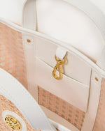 The "Sand Bar x Resort White" Mini Wintour Cane Bag by Lilly Pulitzer