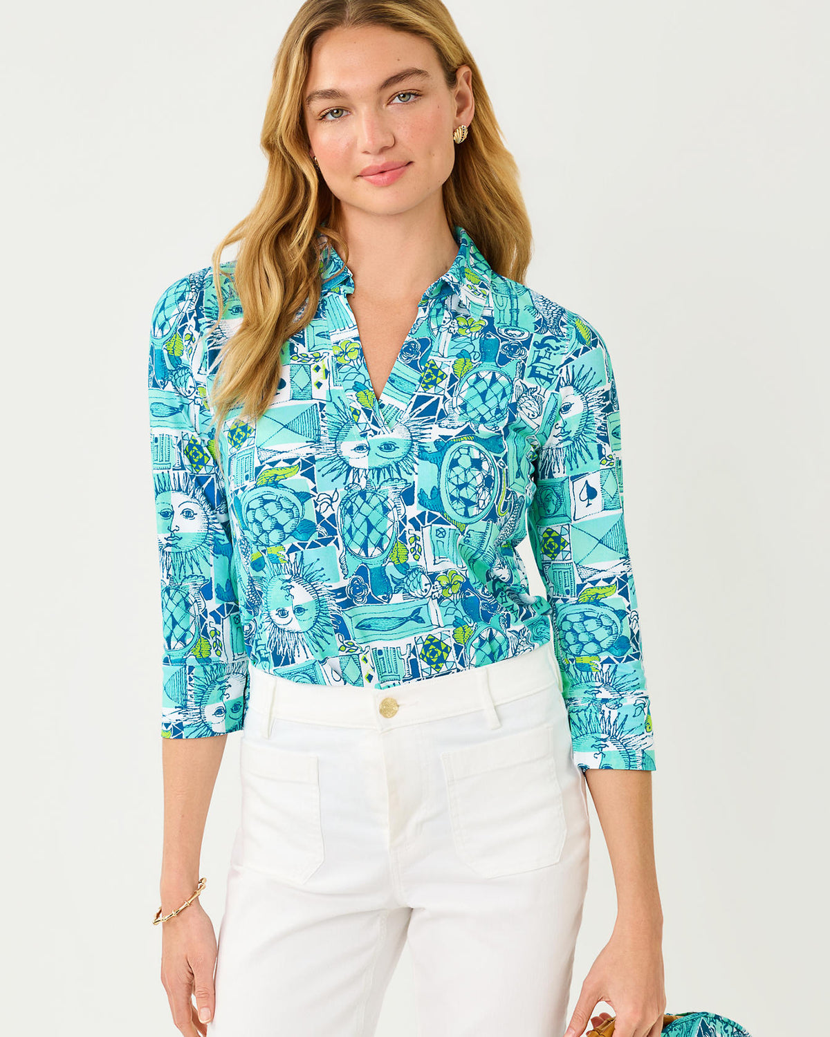 The "Harlillyquin" Mandi Tunic by Lilly Pulitzer