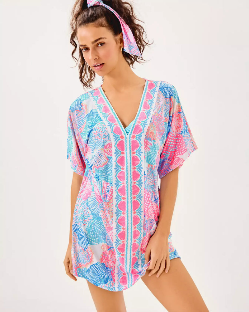The "Roar of the Seas" Malachi V-Neck Cover-Up by Lilly Pulitzer