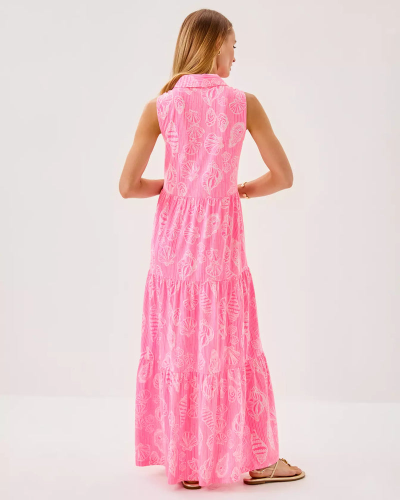 The "Cool as Shell" Riegan Maxi Dress by Lilly Pulitzer