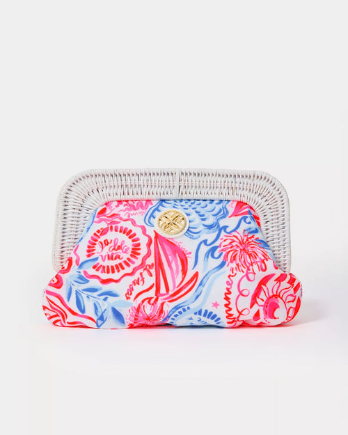 The "Lil Sun Sea Sand" Cayo Coco Clutch by Lilly Pulitzer