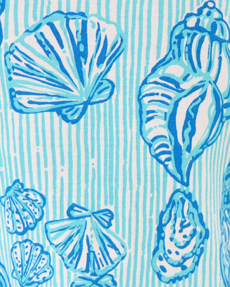 The "Cool as Shell" Girls Mini Dixi Dress by Lilly Pulitzer