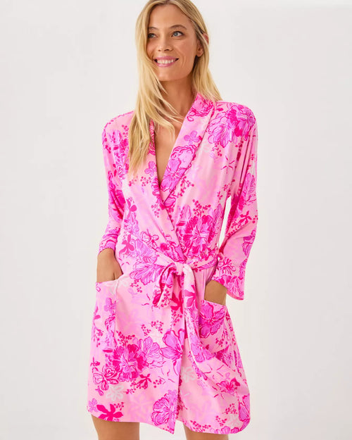The "Supporting Squad" Issie Knit Robe by Lilly Pulitzer