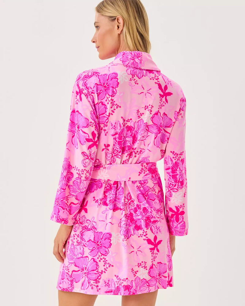 The "Supporting Squad" Issie Knit Robe by Lilly Pulitzer
