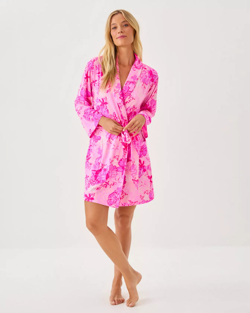 The "Supporting Squad" Issie Knit Robe by Lilly Pulitzer