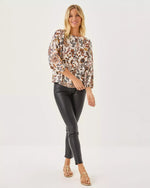 The "Take Meowt" Haida Eyelet Top by Lilly Pulitzer