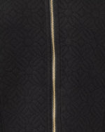 The "Noir Butterfly Quilted Knit" Eleni Zip-Up Jacket by Lilly Pulitzer