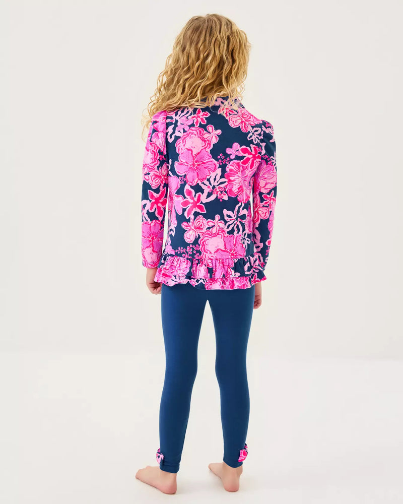 The "Once and Floral" Girls Penelope Tunic & Legging Set by Lilly Pulitzer