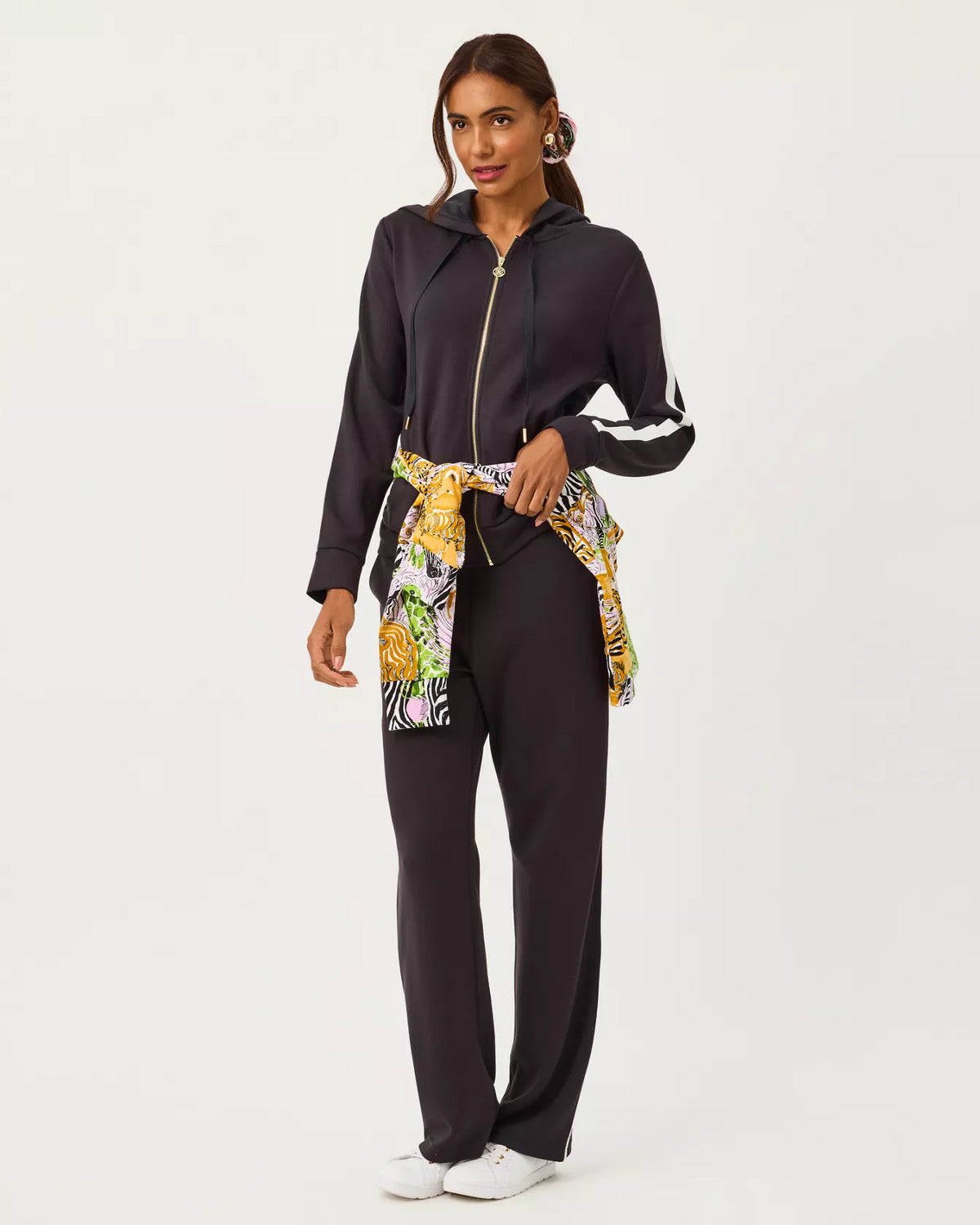 The "Noir" UPF 50+ Fenella Hoodie by Lilly Pulitzer