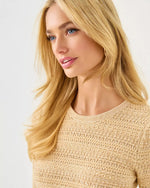 The "Rattan Metallic Marl" Rhysa Sweater Dress by Lilly Pulitzer