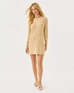 The "Rattan Metallic Marl" Rhysa Sweater Dress by Lilly Pulitzer