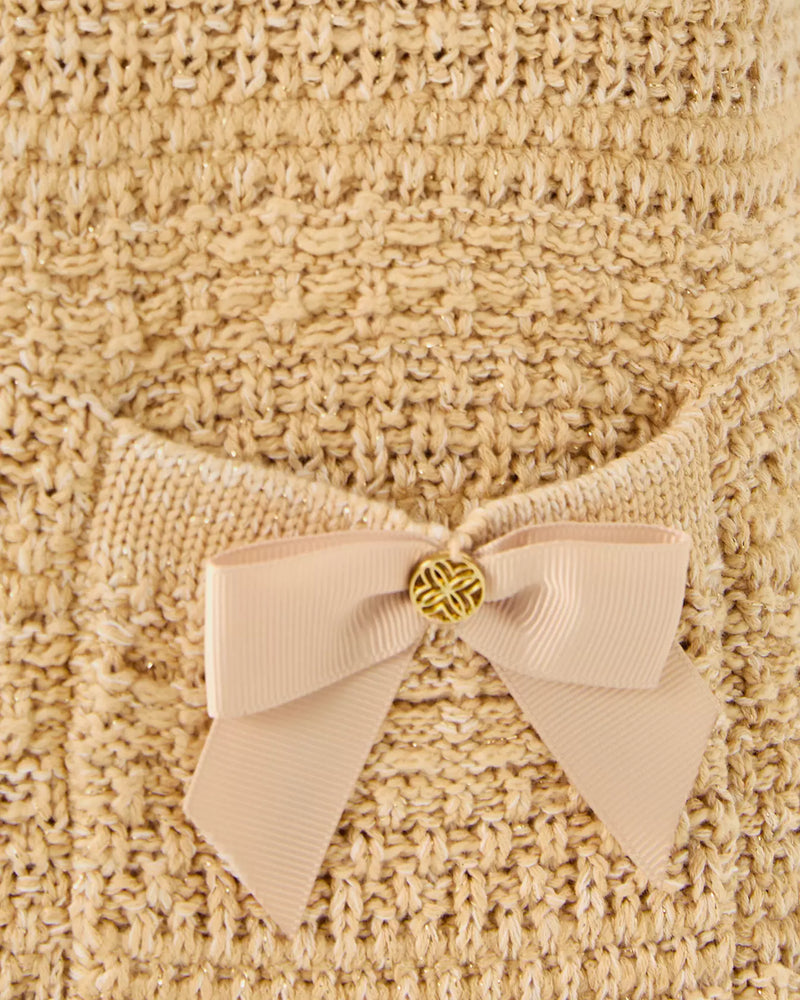 The "Rattan Metallic Marl" Rhysa Sweater Dress by Lilly Pulitzer