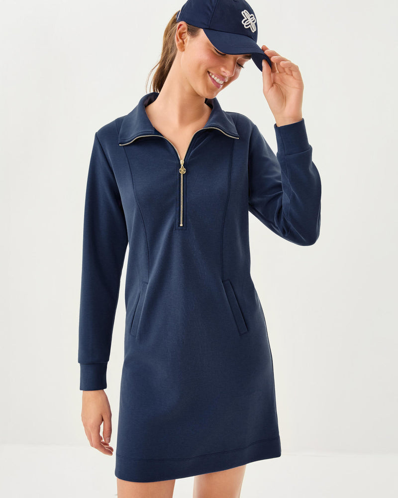 The "Low Tide Navy" UPF 50+ Eleni Dress by Lilly Pulitzer
