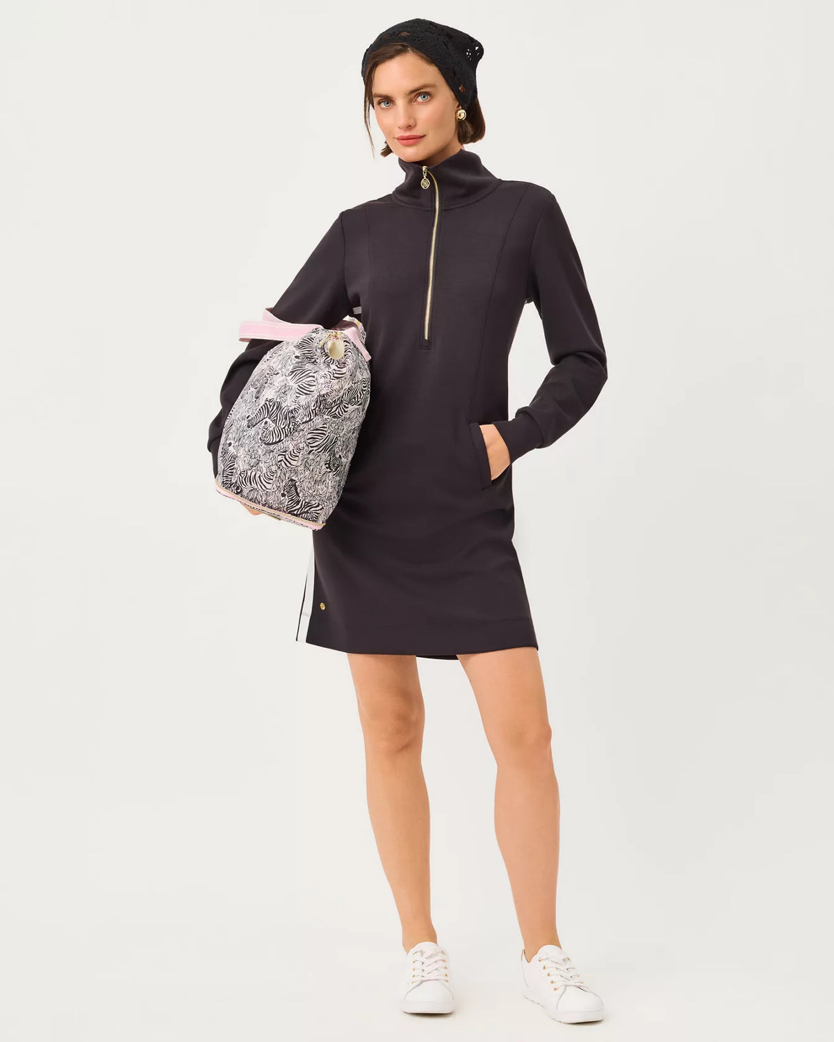 The "Noir" UPF 50+ Eleni Dress by Lilly Pulitzer