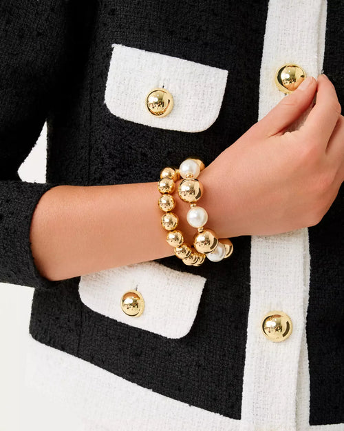 The "Moonlight Magic" Stretch Bracelet Set by Lilly Pulitzer