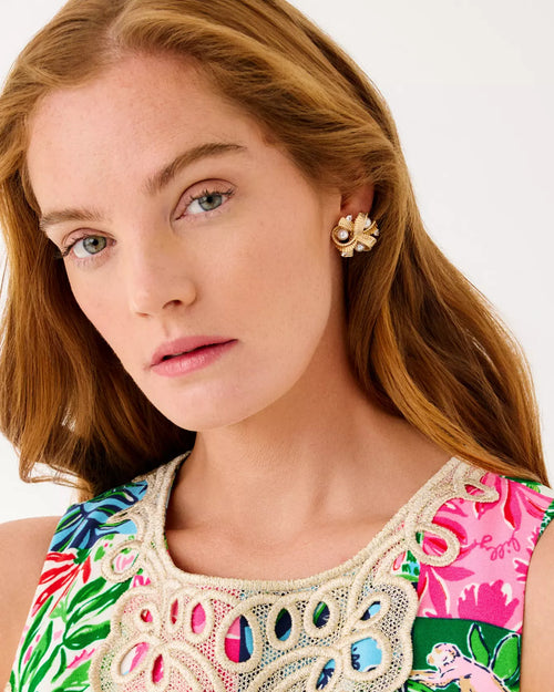 The "Tis the Season" Pearl Cluster Earrings by Lilly Pulitzer