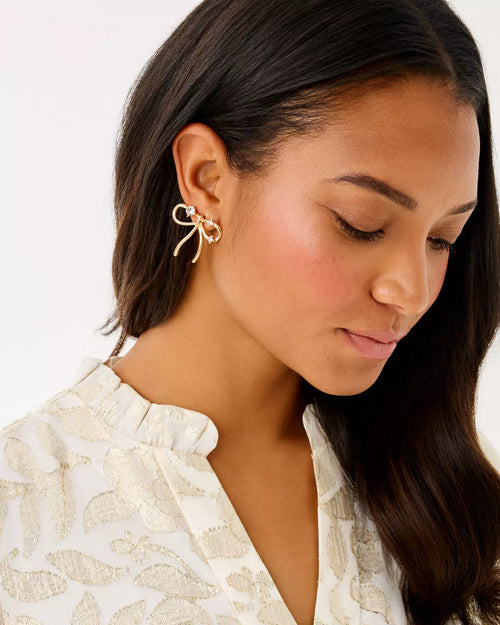 The "Tis the Season" Bow Earrings by Lilly Pulitzer