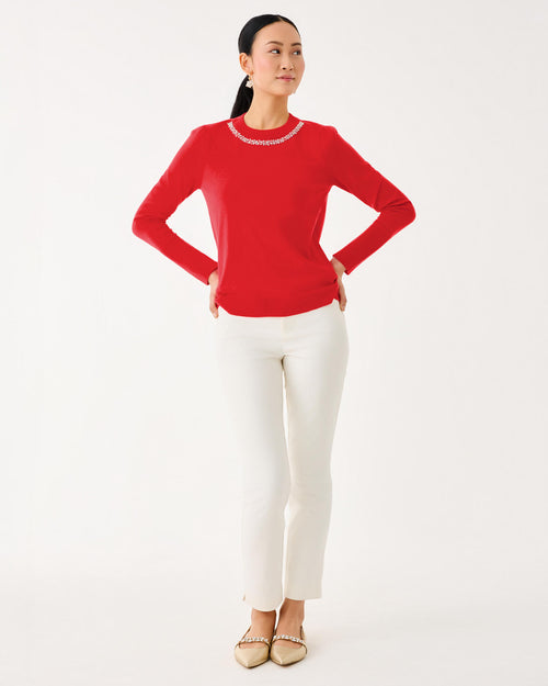 The “Cranberry Red” Morgen Sweater by Lilly Pulitzer