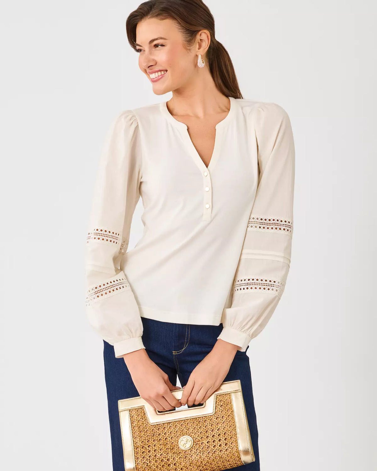 The "Ronson" Long Sleeve Top by Lilly Pulitzer