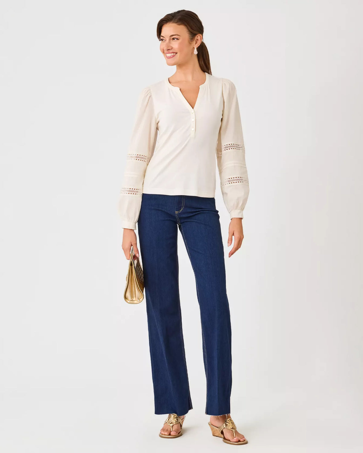 The "Ronson" Long Sleeve Top by Lilly Pulitzer