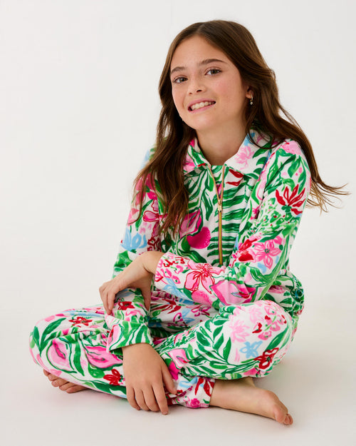 The “Glowing Gardens” Mini Eleni Velour Pullover by Lilly Pulitzer