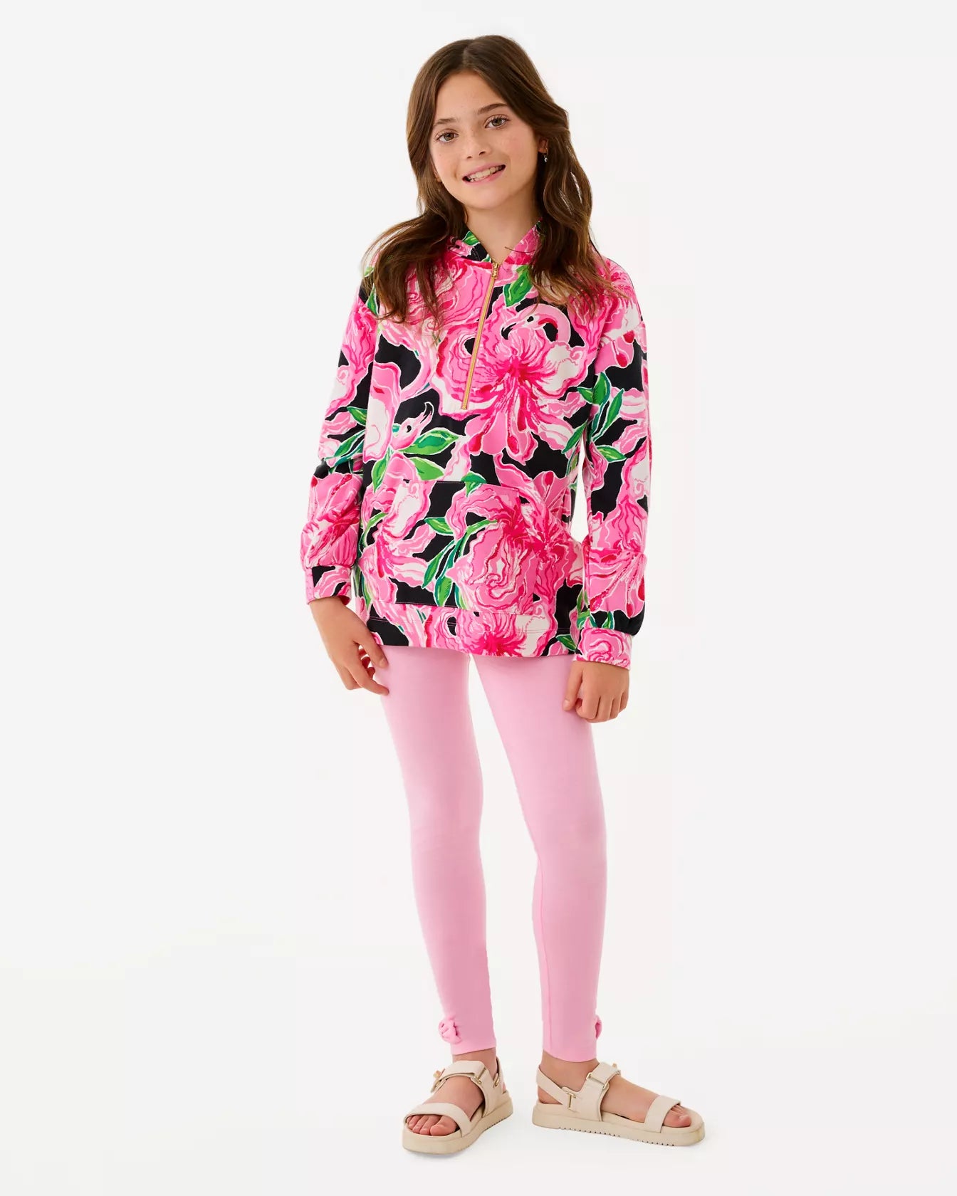 The "Party All the Time" Girls Mini Kamillie Hoodie by Lilly Pulitzer