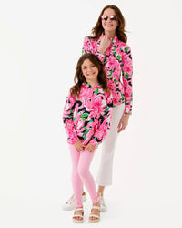The "Party All the Time" Girls Mini Kamillie Hoodie by Lilly Pulitzer