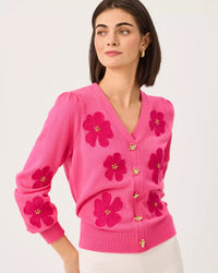 The "Pink Aster" Millard Sweater by Lilly Pulitzer