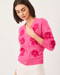 The "Pink Aster" Millard Sweater by Lilly Pulitzer