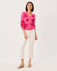 The "Pink Aster" Millard Sweater by Lilly Pulitzer