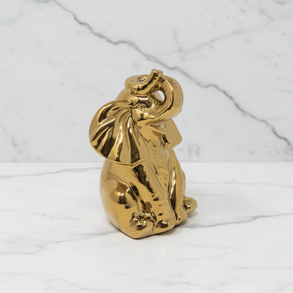 The “Gold Metallic” Ceramic Elephant by Lilly Pulitzer