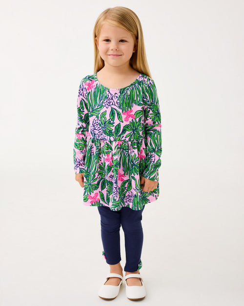 The “Roaring with Joy” Mini Adella Tunic & Legging Set by Lilly Pulitzer