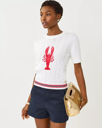 The "Lobster Embroidery" Miko Sweater by Lilly Pulitzer