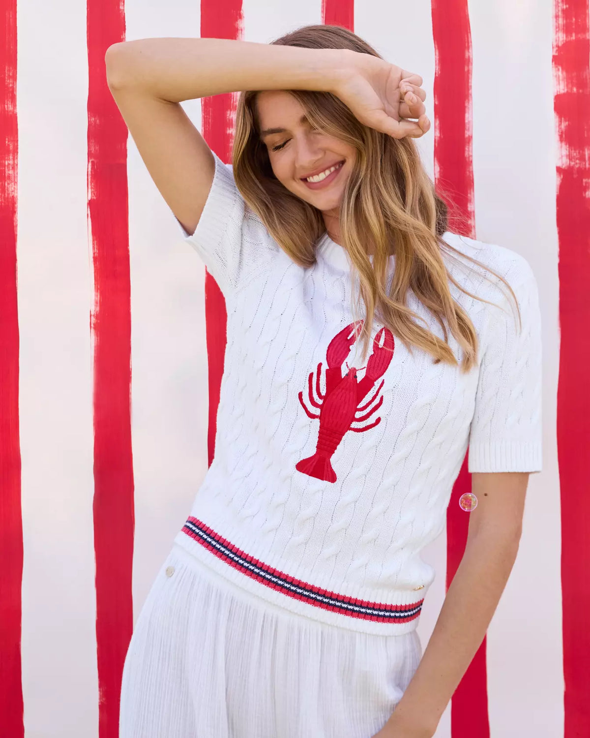 The "Lobster Embroidery" Miko Sweater by Lilly Pulitzer