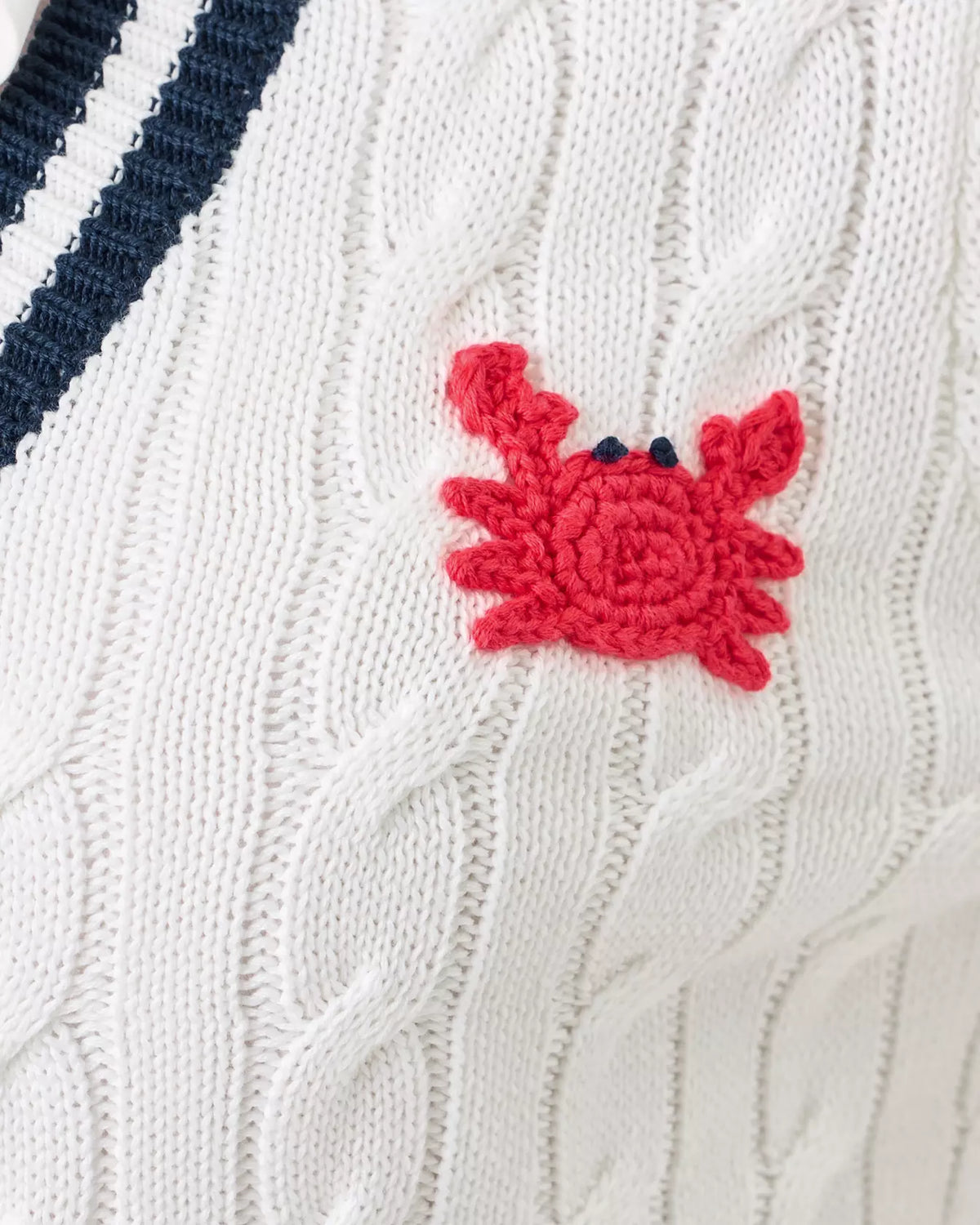 The "Crab Crochet" Brockton Sweater by Lilly Pulitzer
