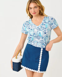 The "Shell Shine" Maryetta Top by Lilly Pulitzer