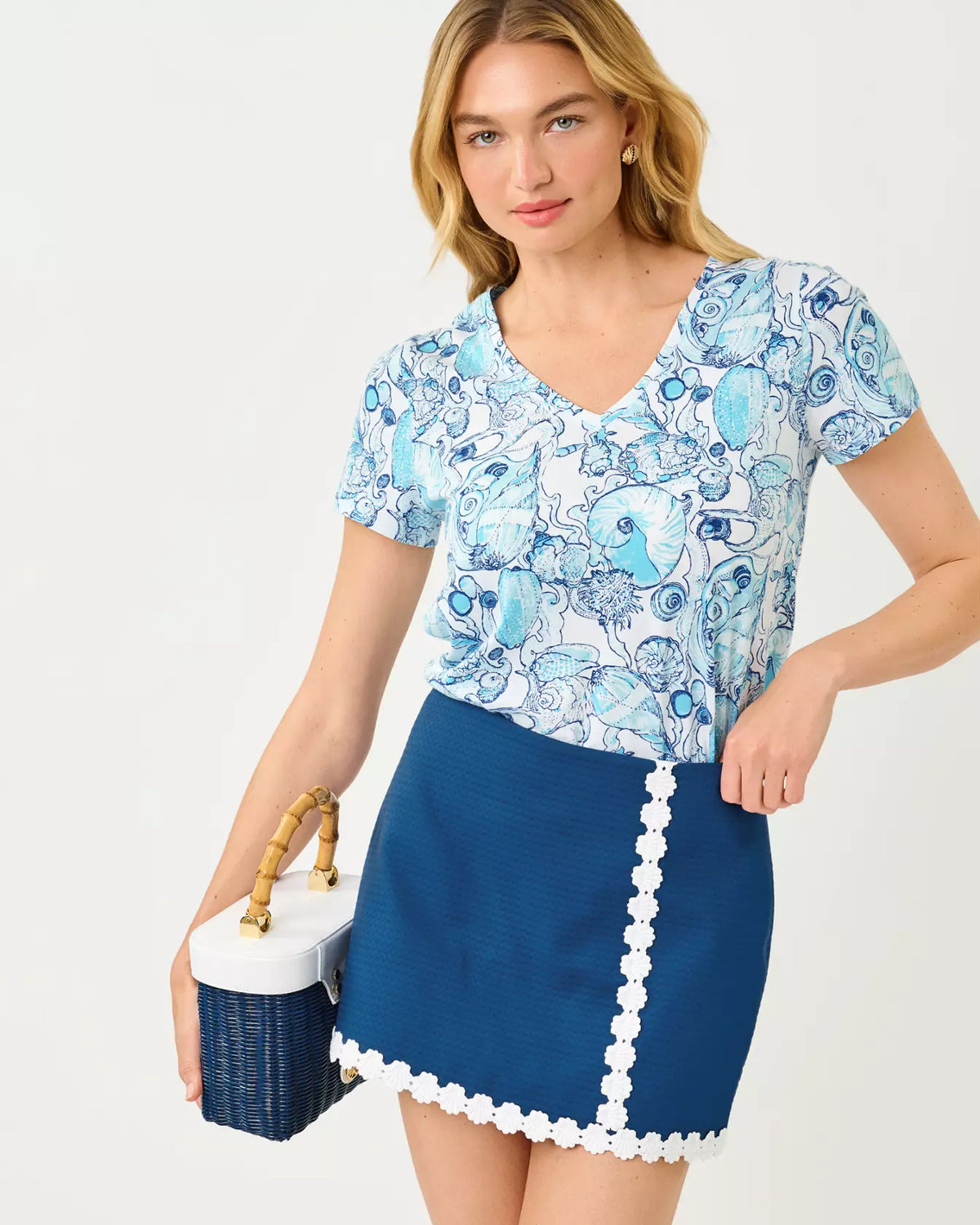 The "Shell Shine" Maryetta Top by Lilly Pulitzer
