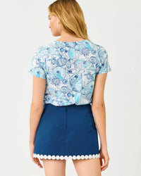 The "Shell Shine" Maryetta Top by Lilly Pulitzer