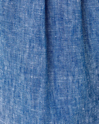 The "Starlight Navy" 7" Dewey Linen Short by Lilly Pulitzer