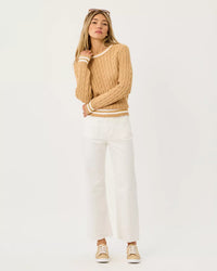 The "Resort White" 27" Harleen High Rise Crop Jean by Lilly Pulitzer