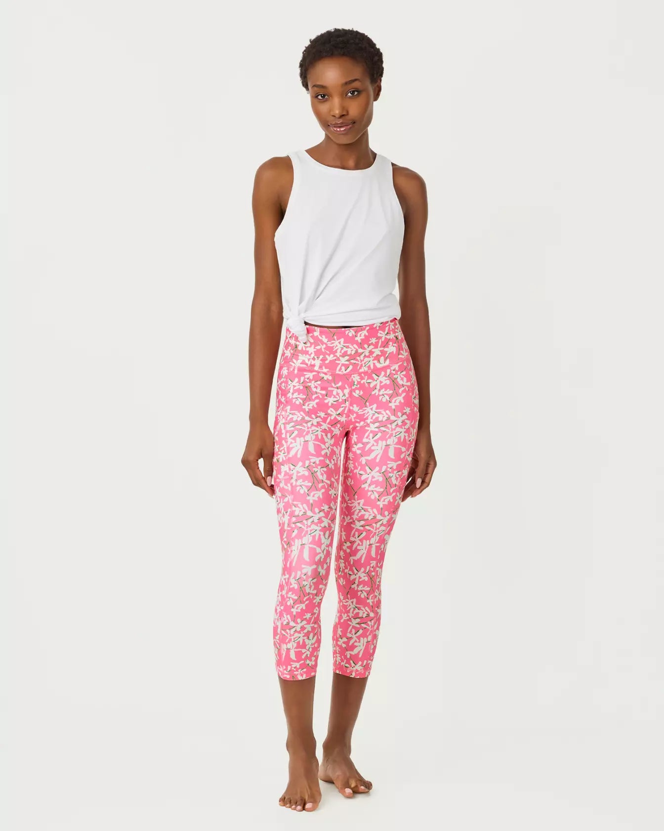 The "Lil Liza" UPF 50+ Luxletic 24" Weekender High Rise Midi Legging by Lilly Pulitzer