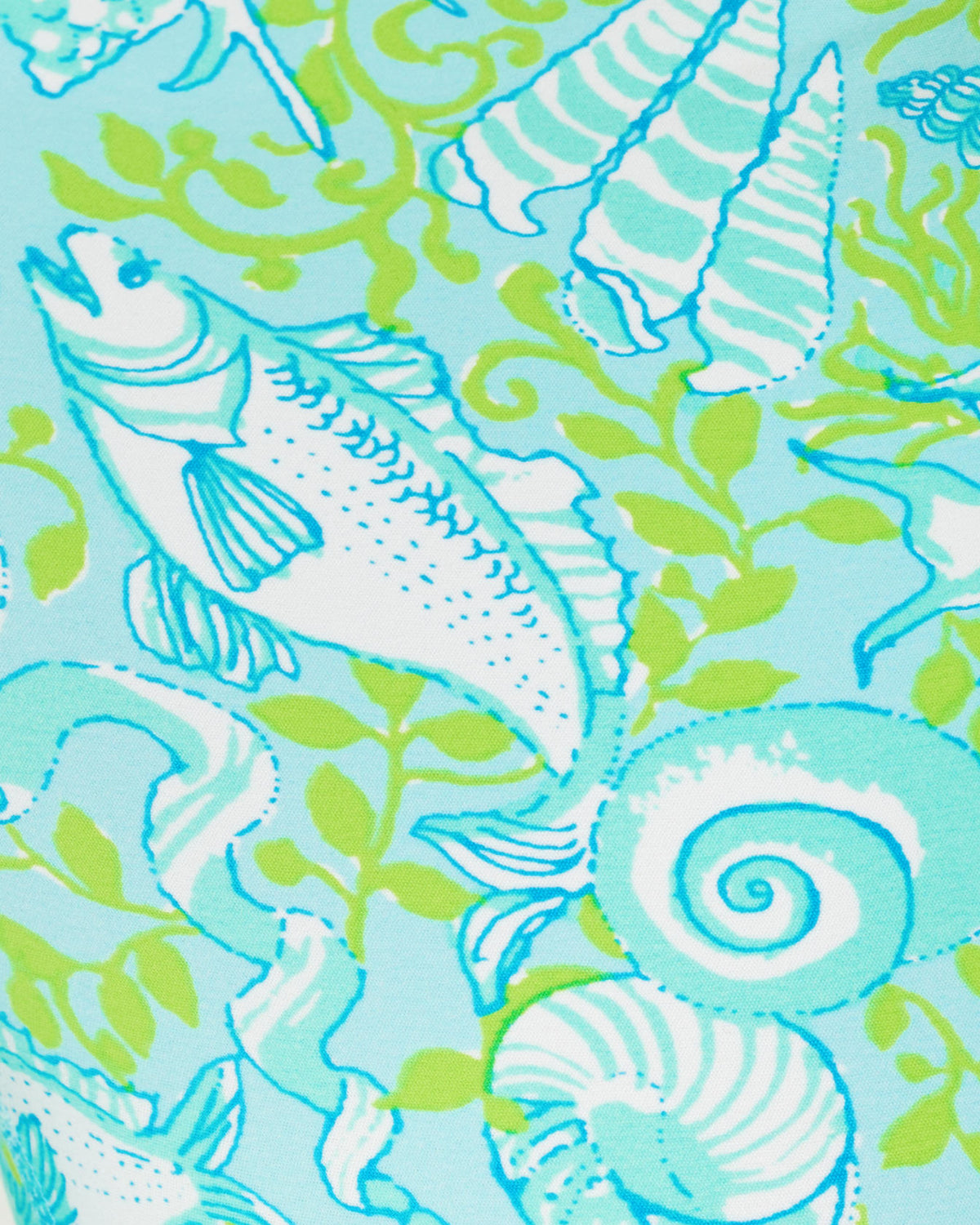 The "Throw Me a Line" UPF 50+ Luxletic 21" Weekender High Rise Crop Legging by Lilly Pulitzer