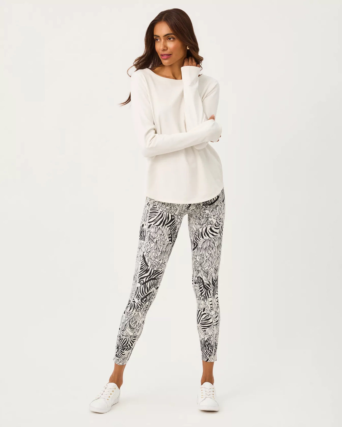 The "Z" UPF 50+ Luxletic 25" Endurance High Rise Midi Legging by Lilly Pulitzer