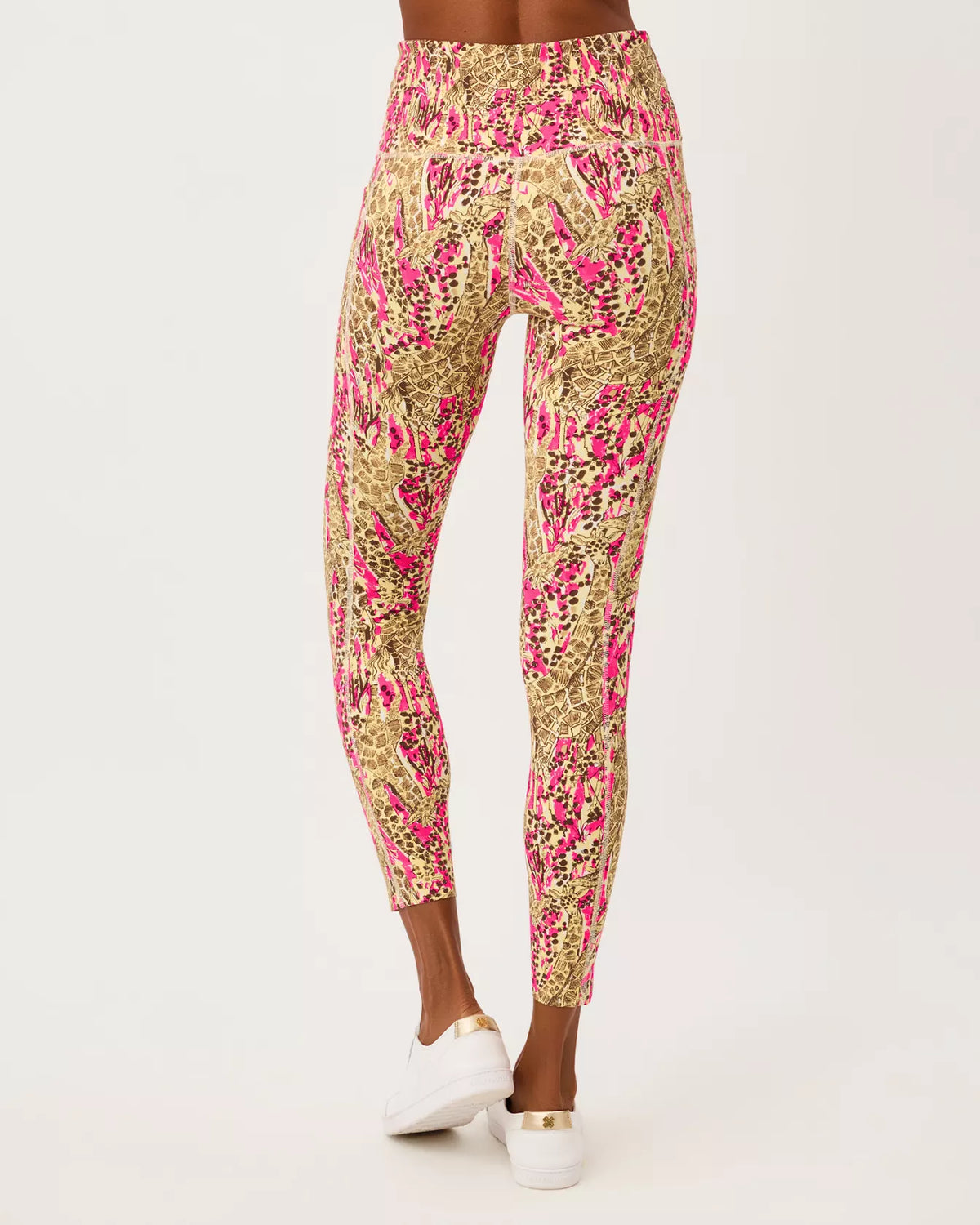 The "Sketching on Safari" UPF 50+ Luxletic 25" Endurance High Rise Midi Legging by Lilly Pulitzer