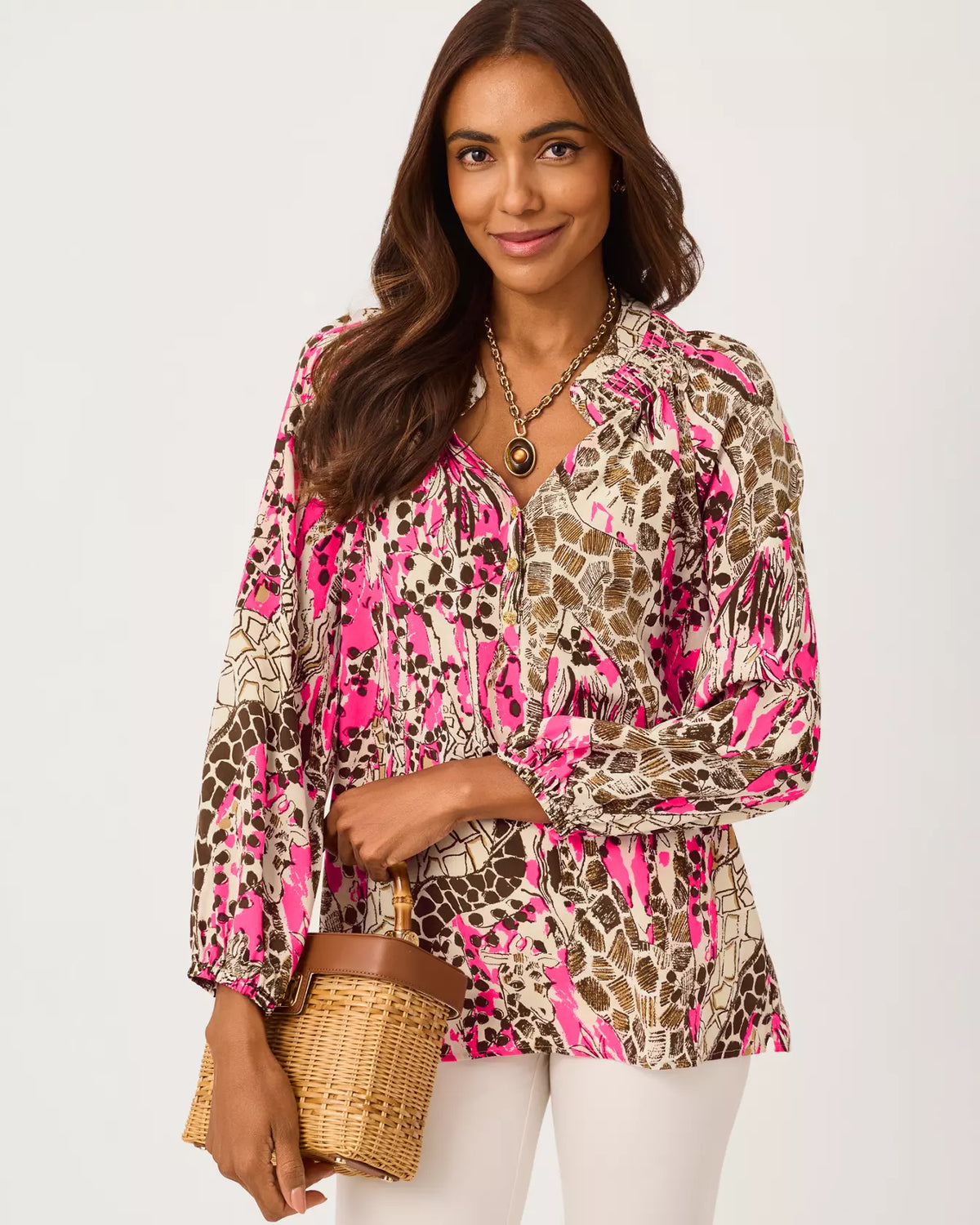 The "Sketching on Safari" Elsa Top by Lilly Pulitzer